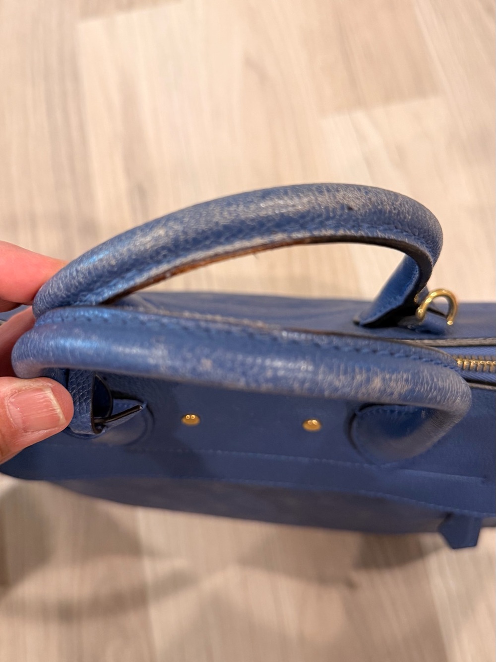 Louis Vuitton Pont Neuf Handbag Monogram Empreinte Leather MM satche Blue - Picture 10 of 13